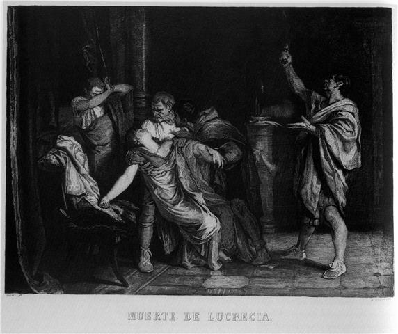 La colección de grabados del Museo Aguilar y Eslava (foto 6 de 6): Muerte de Lucrecia