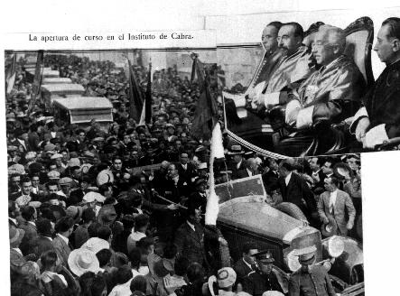 En la memoria (foto 3 de 7): El Presidente de la República, d. Niceto Alcalá-Zamora en Cabra