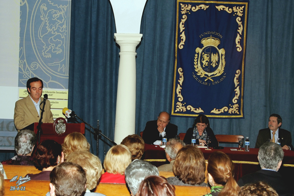 Foto 1 de 3 del artículo «Patrocinada por la Fundación Aguilar y Eslava tuvo lugar la presentación de la novela…»