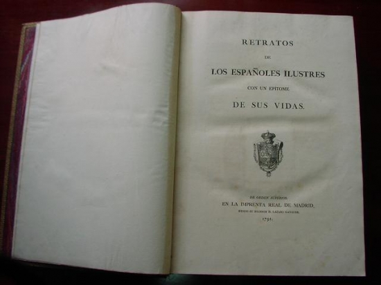 Foto 2 de 3 del artículo «Taller de Catalogación Bibliográfica: «Retratos de los españoles ilustres con un epítome…»