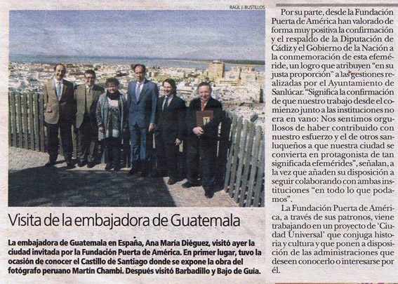 Foto 2 de 4 del artículo «Últimos contactos de la Fundación Puerta de América»