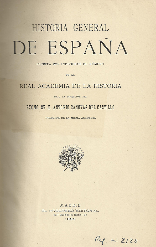 Foto 2 de 3 del artículo ««Historia General de España» (1892)»