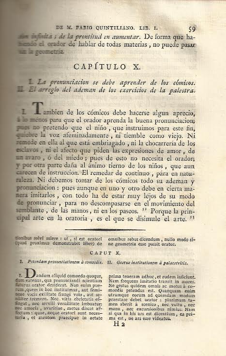 Foto 3 de 3 del artículo ««Instituciones oratorias del célebre español M. Fabio Quintiliano» (1799)»