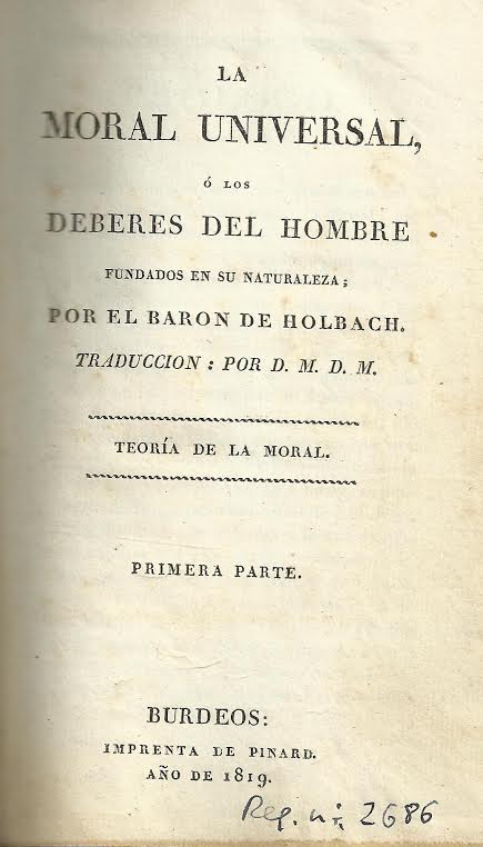 Foto 2 de 3 del artículo ««La moral universal o los Deberes del Hombre fundados en su naturaleza» (1819)»