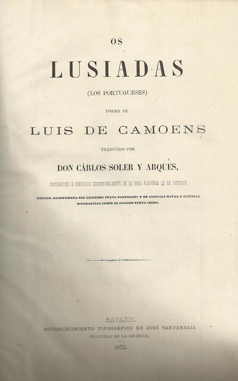 Foto 2 de 3 del artículo ««Os Lusiadas = (Los Portugueses)» (1873)»
