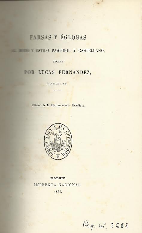 Foto 2 de 3 del artículo ««Farsas y églogas al modo y estilo pastoril y castellano» (1867)»