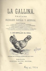 Foto 1 de 3 del artículo ««La Gallina. Tratado de incubación natural y artificial» (1881)»