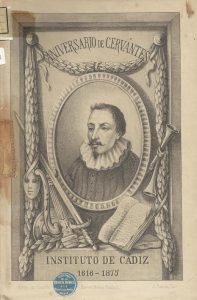 Foto 1 de 3 del artículo ««Aniversario de Cervantes : fiesta literaria verificada en el Instituto de Cádiz para…»