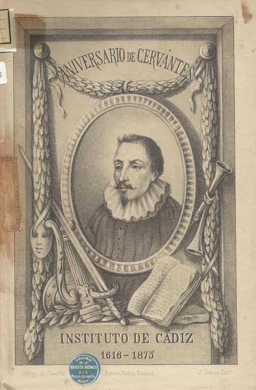 Foto 1 de 3 del artículo ««Aniversario de Cervantes : fiesta literaria verificada en el Instituto de Cádiz para…»