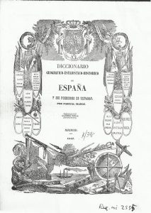 Foto 1 de 3 del artículo ««Diccionario geográfico-estadístico-histórico de España y sus posesiones de Ultramar»…»