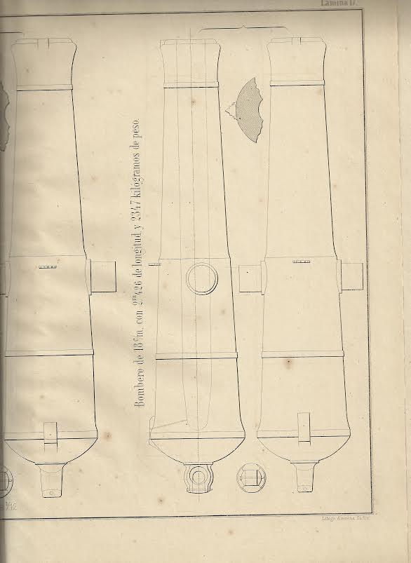 Foto 2 de 3 del artículo ««Principios de artillería, teórica y práctica» de Manuel Baturone (1866)»