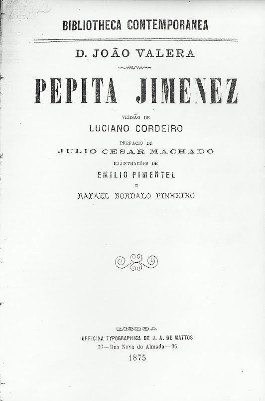 Foto 2 de 5 del artículo ««Pepita Jiménez», de Juan Valera, en traducción portuguesa (1875)»