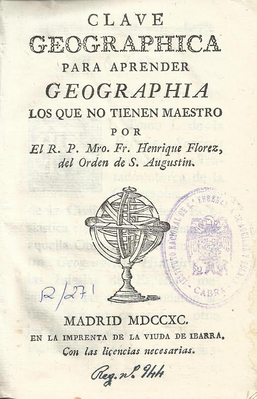 Foto 1 de 3 del artículo ««Clave Geographica para aprender geographia los que no tienen maestro» (1790)»