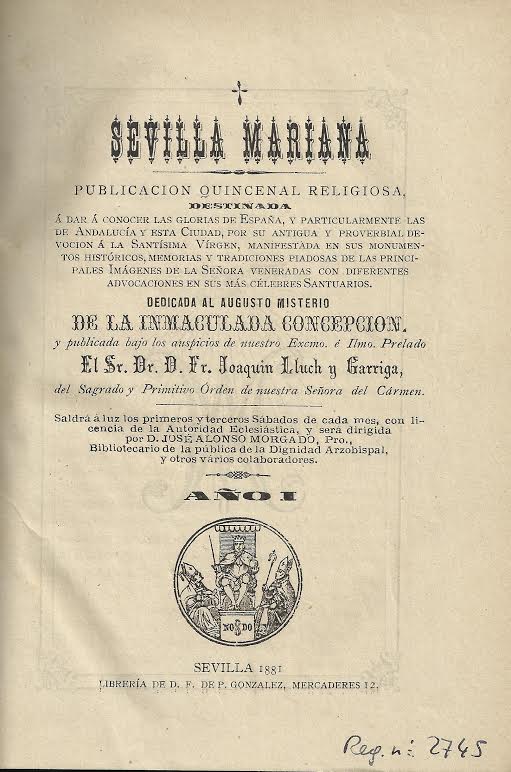 Foto 3 de 3 del artículo ««Sevilla mariana», publicación quincenal dedicada a la Inmaculada Concepción (1881)»