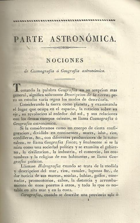 Foto 2 de 3 del artículo ««Elementos de Geografía astronómica y física» por Antonio de Montenegro (1828)»