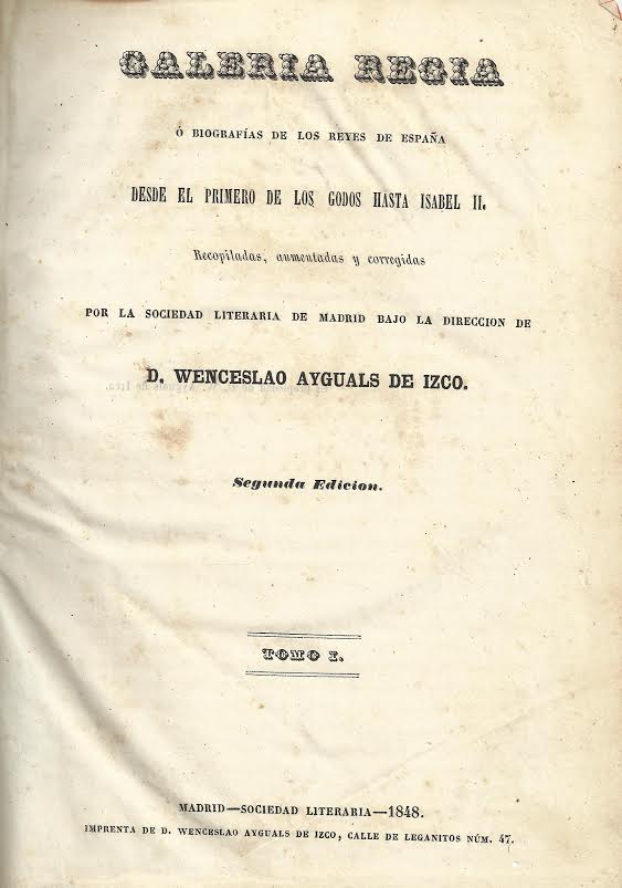 Foto 2 de 4 del artículo ««Biografías de los reyes de España desde el primero de los godos hasta Isabel II»…»