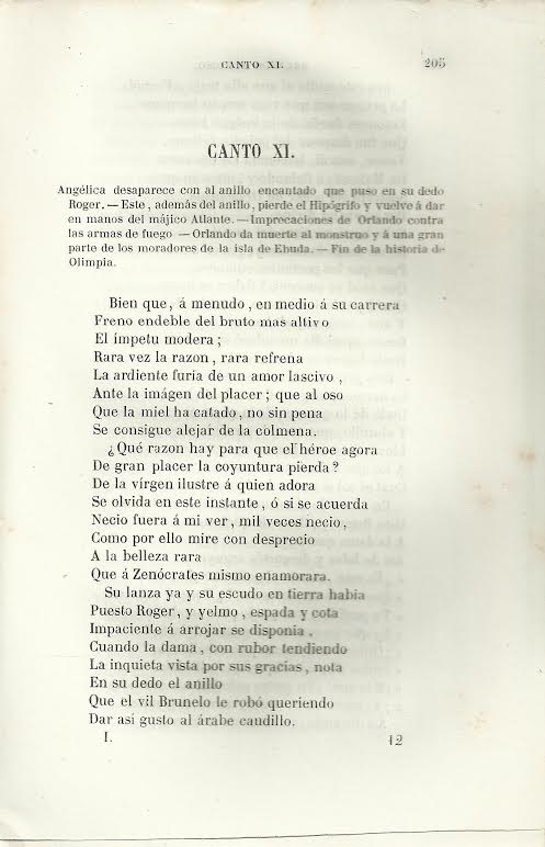 Foto 2 de 3 del artículo ««Orlando furioso» de Ariosto, traducido por Augusto de Burgos (1846-1847)»