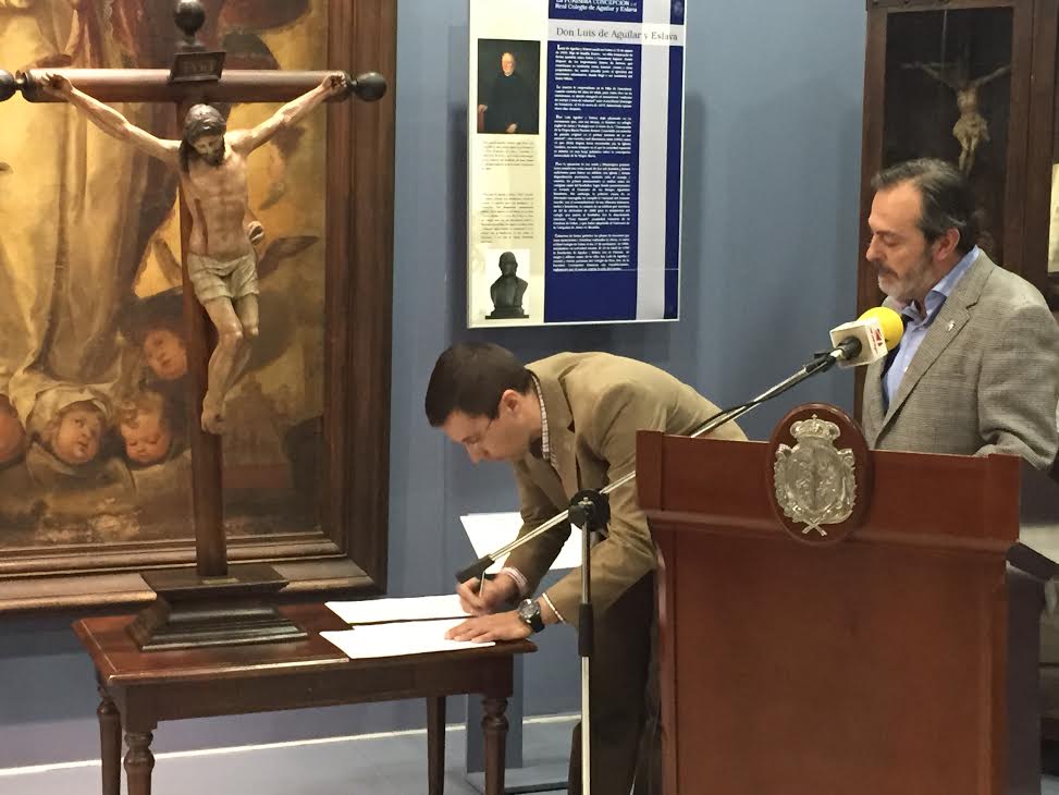 Foto 3 de 9 del artículo «La Fundación Aguilar y Eslava firma un convenio de colaboración con la Cofradía Sentencia…»