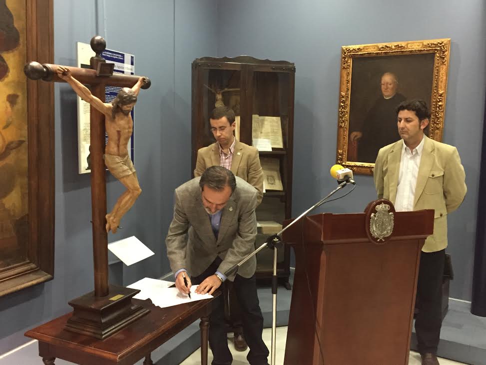Foto 4 de 9 del artículo «La Fundación Aguilar y Eslava firma un convenio de colaboración con la Cofradía Sentencia…»