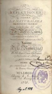 Foto 1 de 5 del artículo ««Reflexiones sobre la naturaleza» de Sturm (1826)»