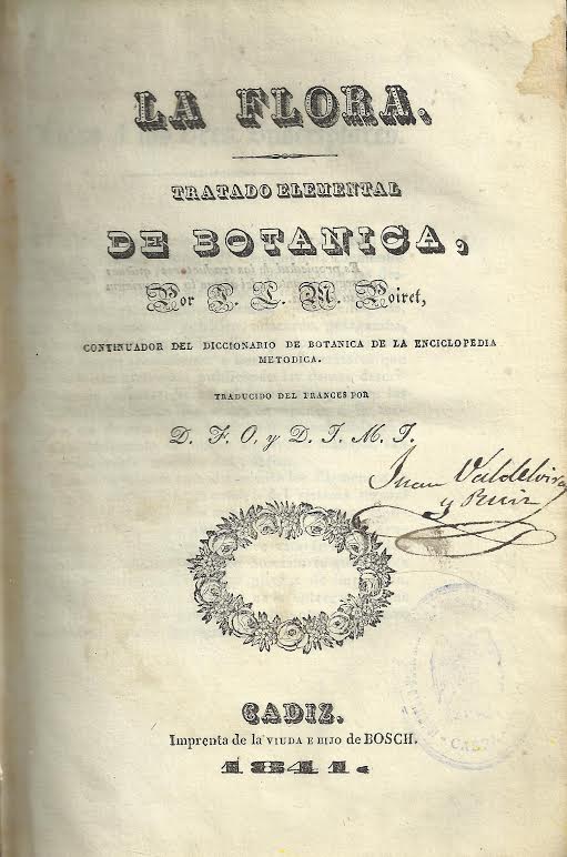 Foto 1 de 3 del artículo ««La Flora: tratado elemental de botánica» por Jean Louis Marie Poiret (1841)»