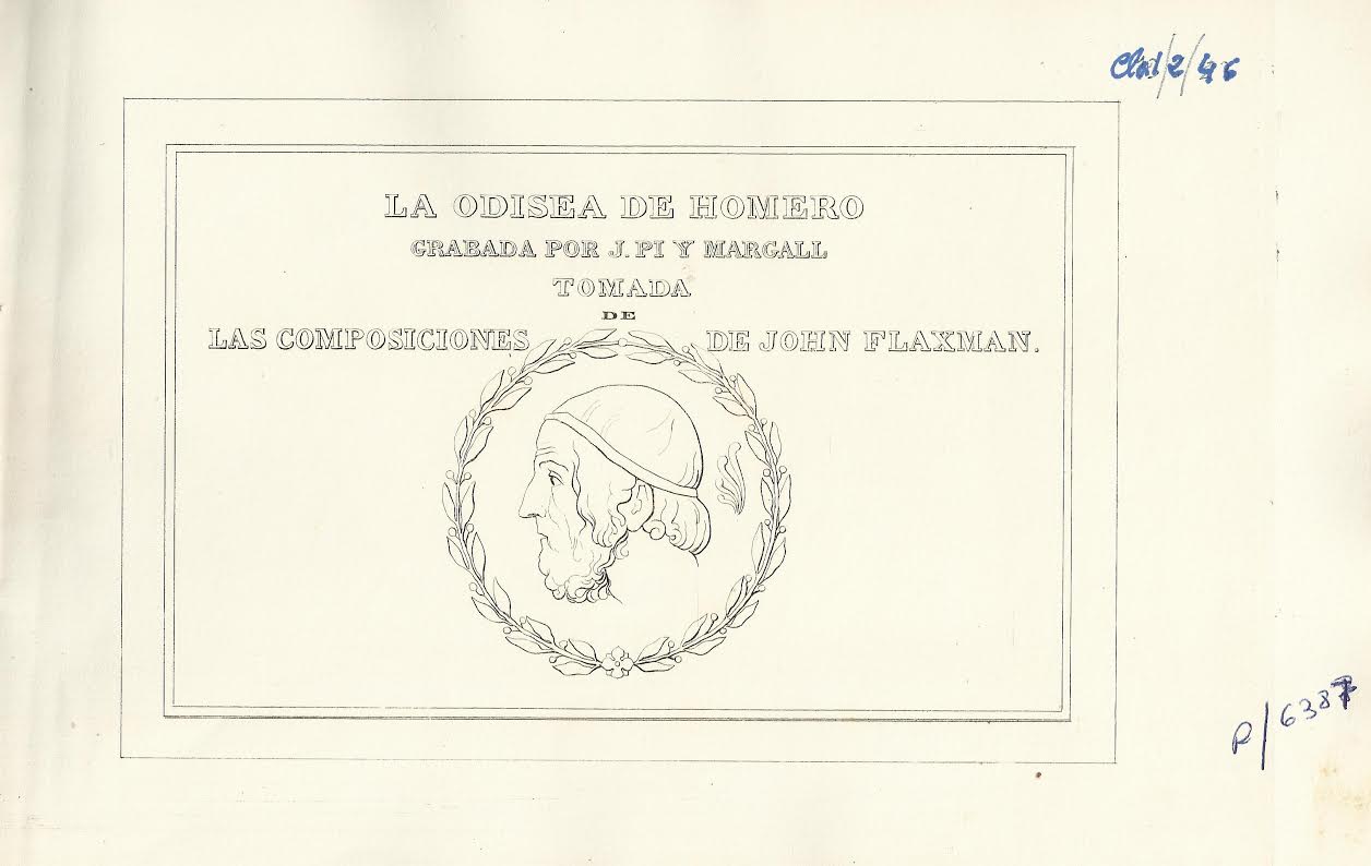 Foto 2 de 3 del artículo ««La Odisea» de Homero, grabada por J. Pi y Margall, tomada de John Flaxman (1861)»