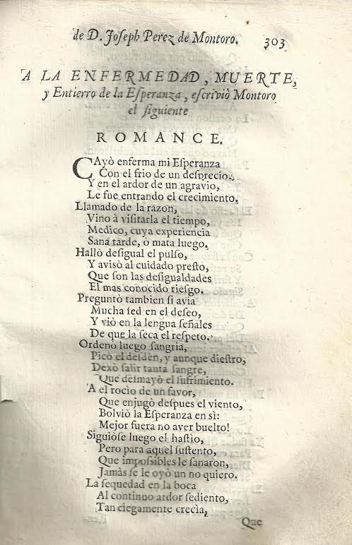 Foto 3 de 4 del artículo ««Obras posthumas lyricas humanas» de Pérez de Montoro (1736)»