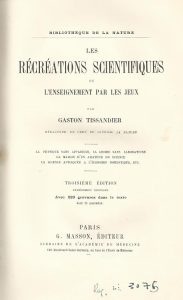 Foto 1 de 4 del artículo ««Les récréations scientifiques ou L'enseignement par les jeux» de Gaston Tissandier (1883)»