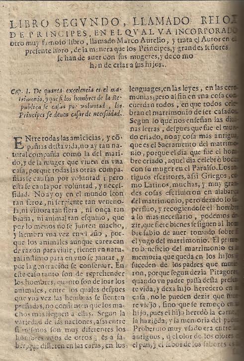 Foto 4 de 5 del artículo ««Libro aureo del gran emperador Marco Aurelio, con el relox de Principes» de Antonio de…»