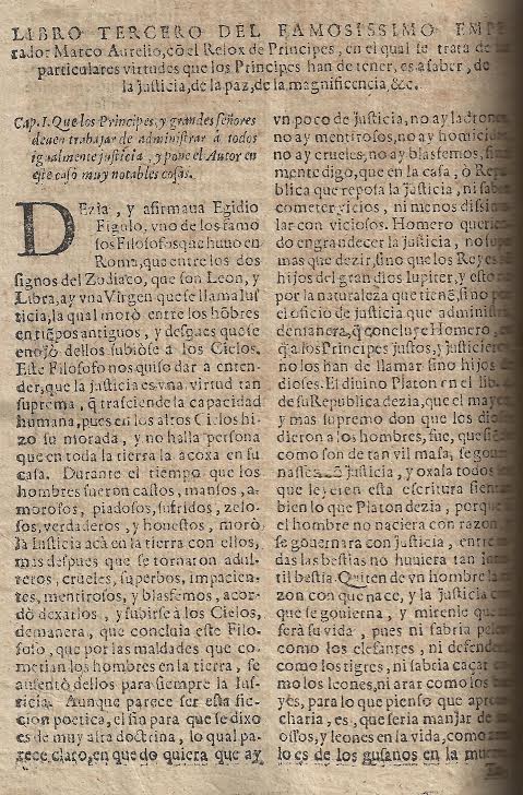 Foto 5 de 5 del artículo ««Libro aureo del gran emperador Marco Aurelio, con el relox de Principes» de Antonio de…»