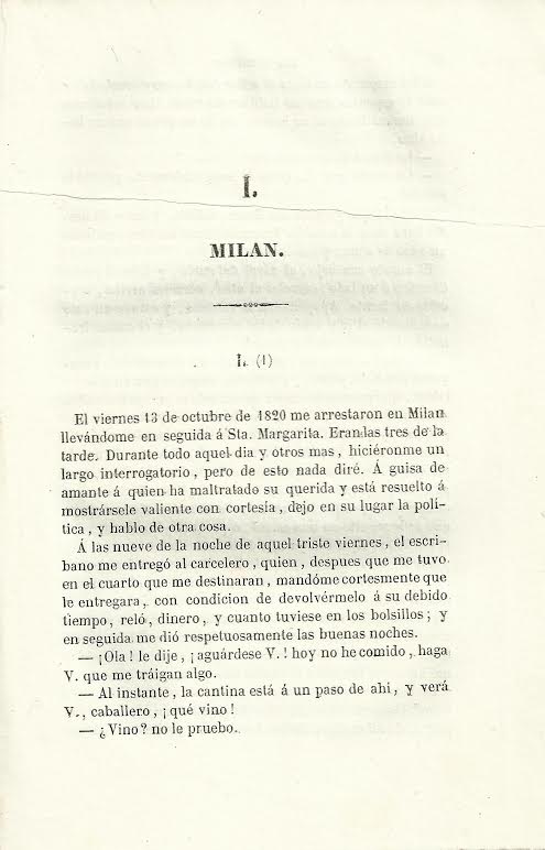 Foto 2 de 4 del artículo ««Mis prisiones» de Silvio Pellico (Barcelona, 1843)»
