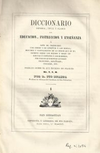 Foto 1 de 5 del artículo ««Diccionario general, usual y clásico de educación, instrucción y enseñanza» por Pío…»