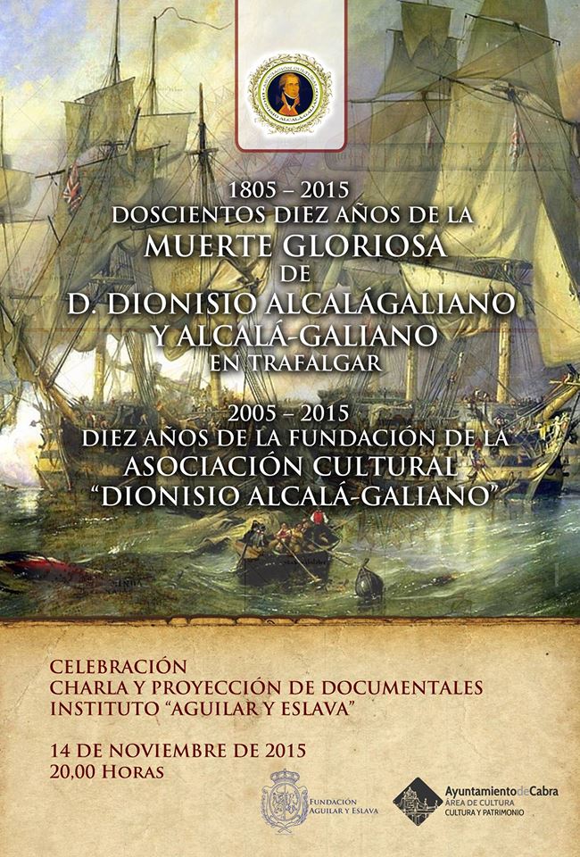 Foto 1 de 3 del artículo «Acto conmemorativo de la muerte heroica en Trafalgar del marino egabrense Dionisio…»