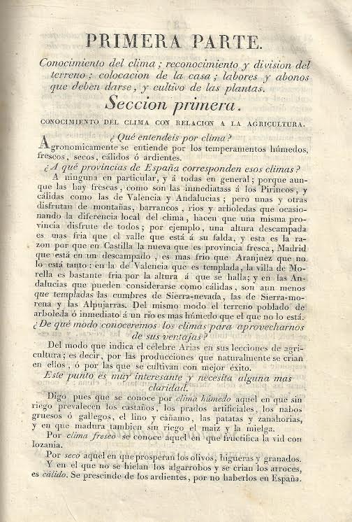 Foto 3 de 5 del artículo ««Cartilla agraria, o sea la práctica de la agricultura y de la ganadería», dispuesta por…»