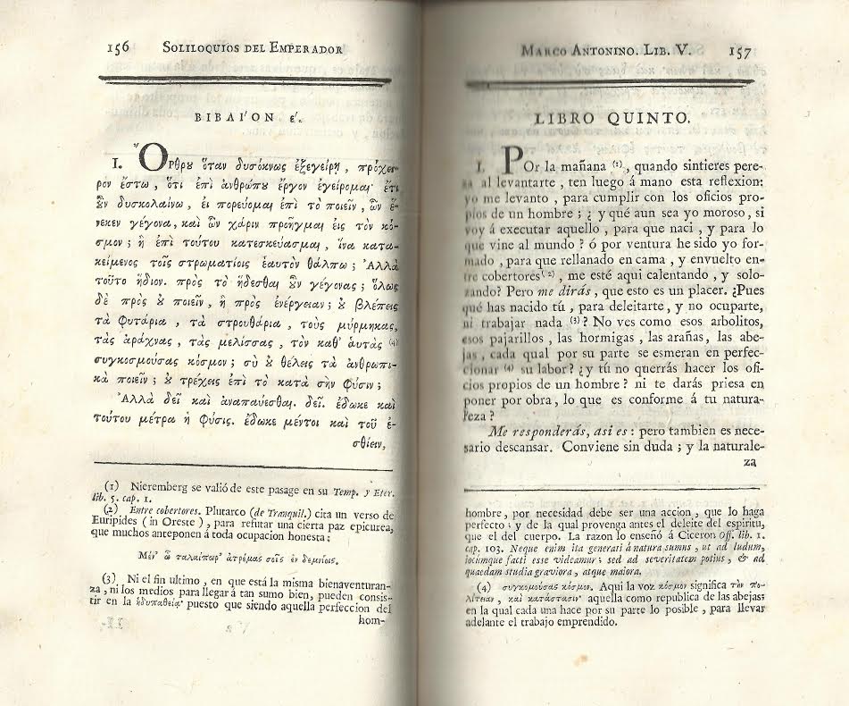 Foto 3 de 4 del artículo ««Los doce libros del emperador Marco Aurelio» traducidos del griego por Jacinto Díaz de…»