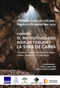 El Instituto-Colegio Aguilar y Eslava y la Sima de Cabra