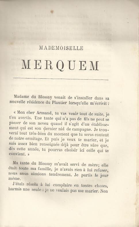 Foto 2 de 4 del artículo ««Mademoiselle Merquem» par George Sand (París, 1868)»