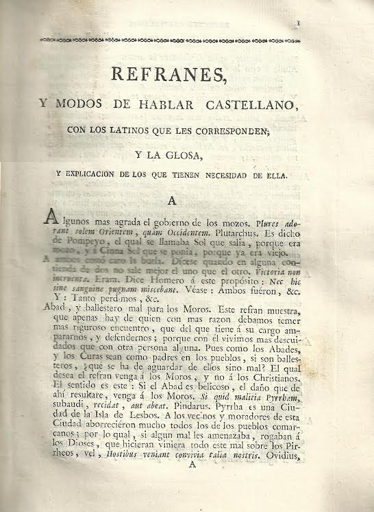 Foto 2 de 4 del artículo ««Refranes, modos de hablar castellano, con los latinos que les corresponden y la glosa y…»