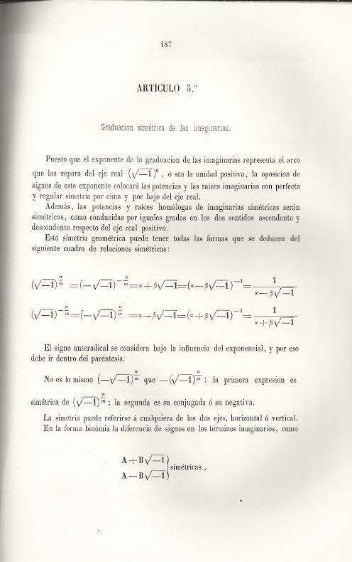 Foto 3 de 4 del artículo ««Teoría transcendental de las cantidades imaginarias» por José María Rey Heredia (Madrid…»