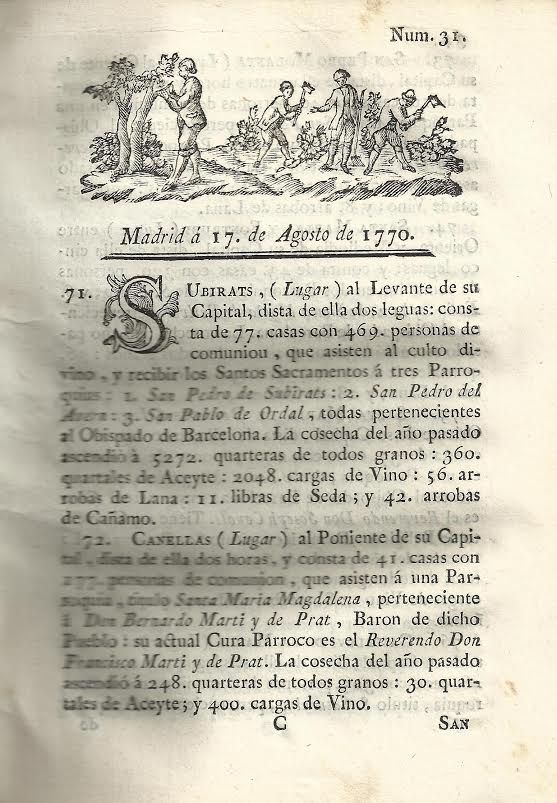 Foto 2 de 4 del artículo ««Correo general de España para beneficio común de los labradores, artesanos...» por…»