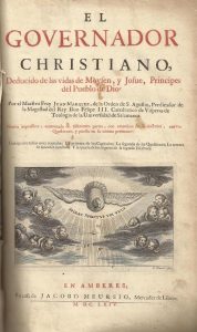 Foto 1 de 4 del artículo ««El governador christiano, deducido de las vidas de Moysen y Josué, príncipes del pueblo…»
