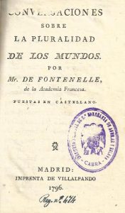 Foto 1 de 4 del artículo ««Conversaciones sobre la pluralidad de los mundos» por Mr. de Fontenelle (Madrid, 1796)»