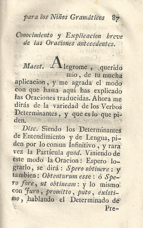 Foto 3 de 4 del artículo ««Colección de oraciones tomadas de las epístolas de Cicerón…» por Manuel Vegas Quintano…»