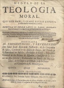 Foto 1 de 4 del artículo ««Médula de la teología moral» de Busembaum, traducida por Vicente Antonio Ibáñez de Aoyz…»