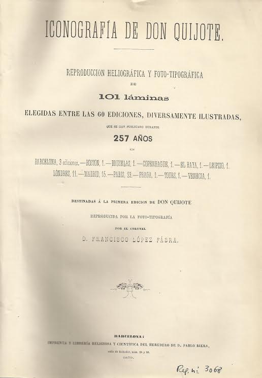 Foto 2 de 4 del artículo «Iconografía de Don Quijote. Reproducción heliográfica y foto-tipográfica de 101 láminas…»