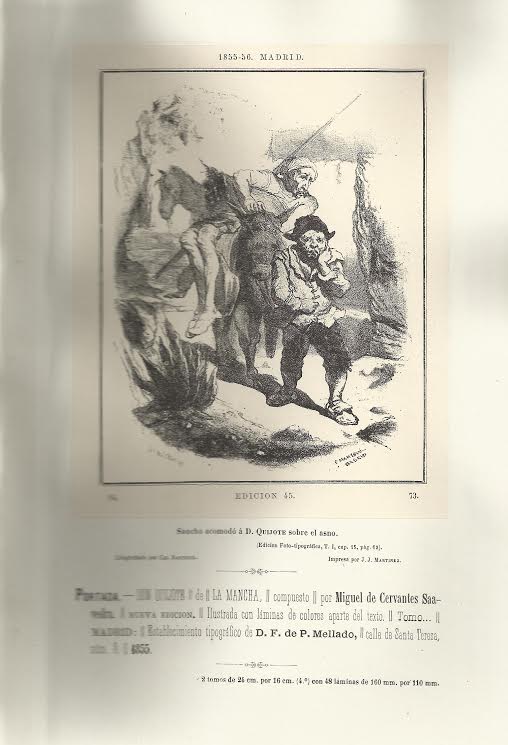 Foto 3 de 4 del artículo «Iconografía de Don Quijote. Reproducción heliográfica y foto-tipográfica de 101 láminas…»