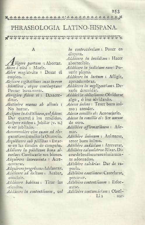 Foto 4 de 4 del artículo ««El latino instruido en la composición y versión elegante de la lengua latina» de Nicolás…»