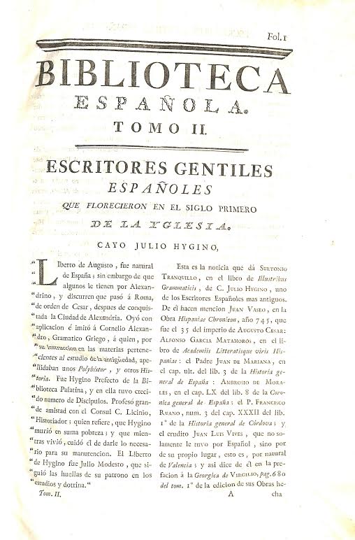 Foto 2 de 4 del artículo ««Noticias de los escritores gentiles españoles y cristianos hasta fines del siglo XIII de…»