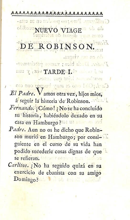 Foto 3 de 6 del artículo ««Segundo viage de Robinson ó continuación del de Campe», traducido del francés por…»