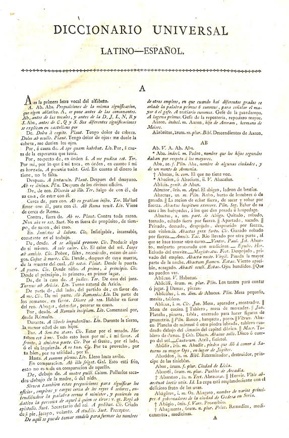 Foto 2 de 4 del artículo ««Diccionario Universal Latino-Español» por Manuel de Valbuena (Madrid, 1826), donación de…»